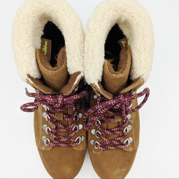 NEW Sam Edelman Faux Sherling Trim Hiking Boot - Picture 8 of 8